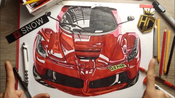 BMW рисунок карандашом