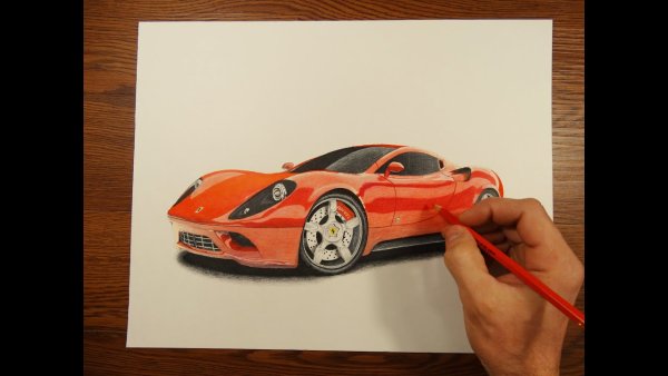 Рисуем Феррари с детьми