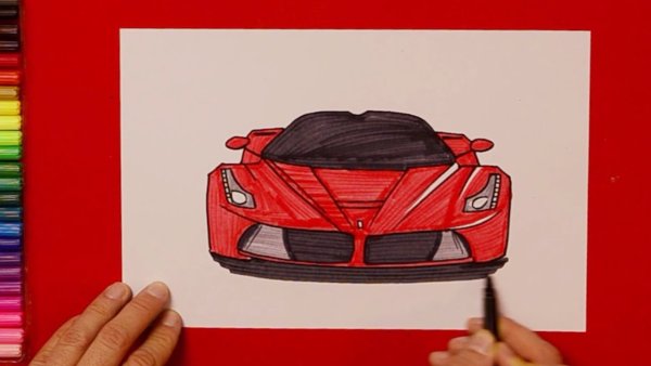 Феррари ла Феррари из пластилина