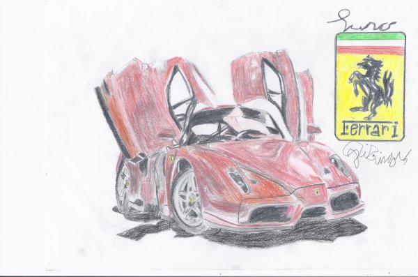 Энцо Феррари рисунок
