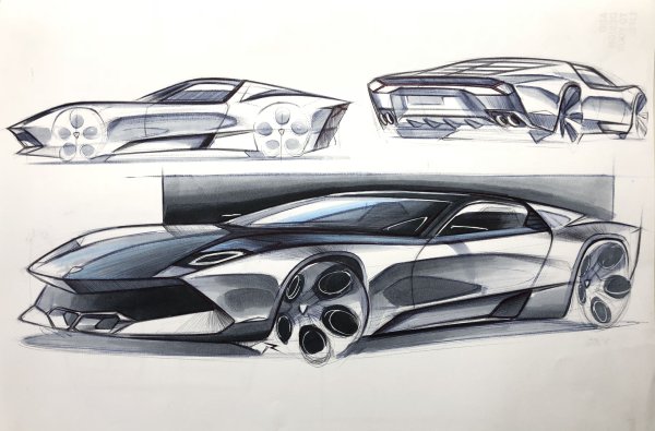 Рисуем Феррари с детьми