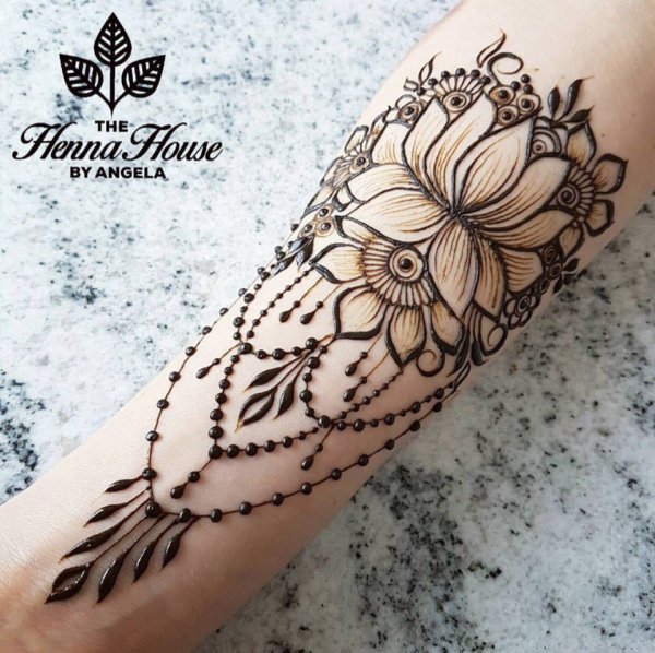 Мехенди на предплечье