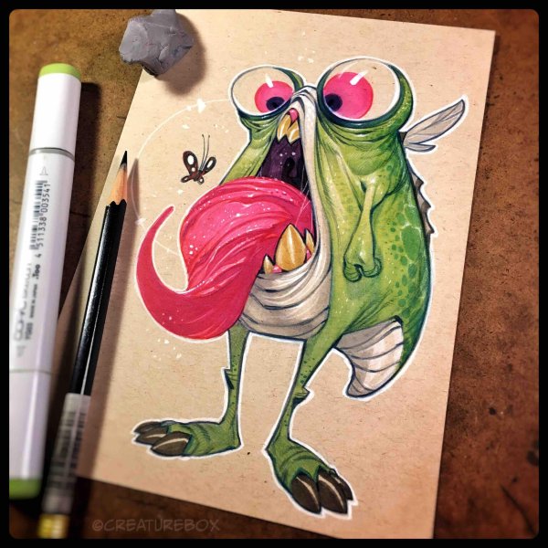 Прикольные скетчи монстрики