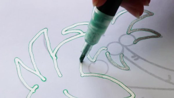 Маркеры контурные Mazari Contour 6 шт