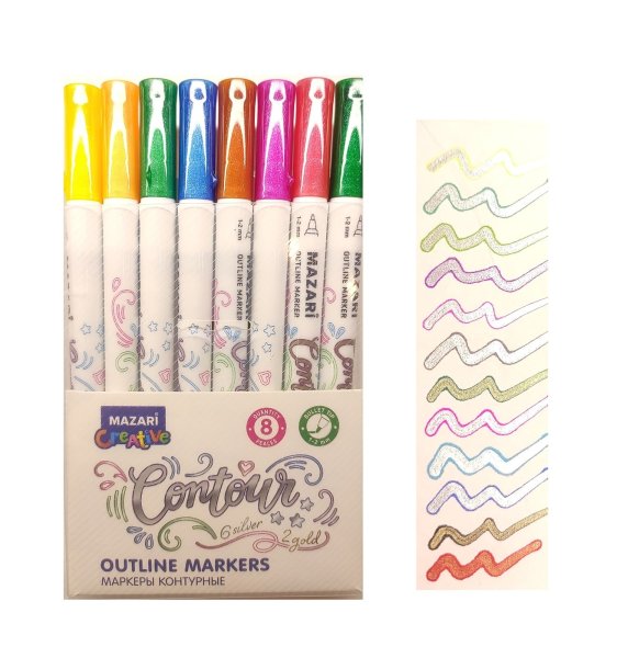 Маркер двухцветный