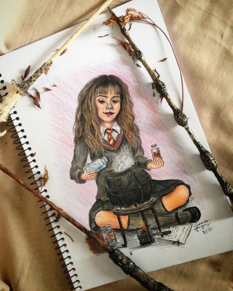 Гермиона Грейнджер скетчбук
