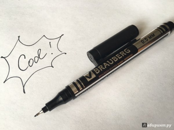 Маркер перманентный черный 150507