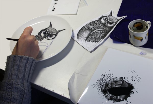 Рисование маркером и налить воду