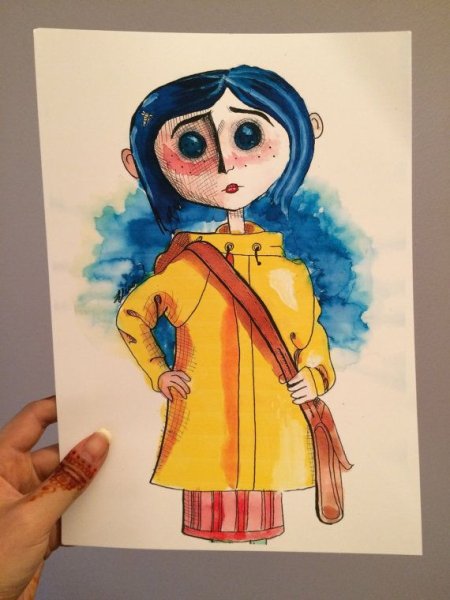 Коралина в стране кошмаров рисовать