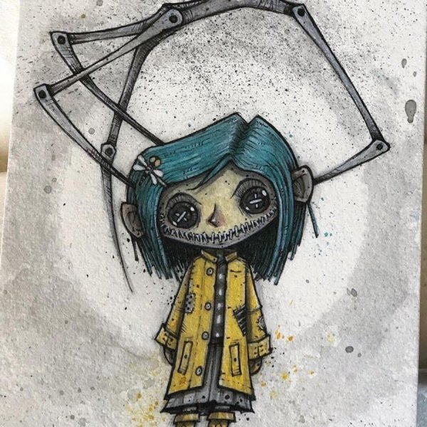 Тим Бертон арт Коралина