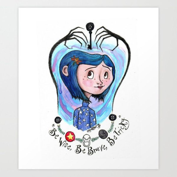 Стикеры Коралина в стране кошмаров