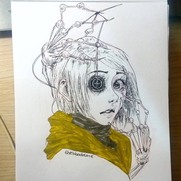 Крипи инктобер Коралина