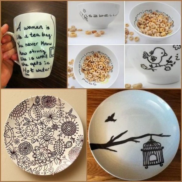 Идеи для росписи посуды самостоятельно