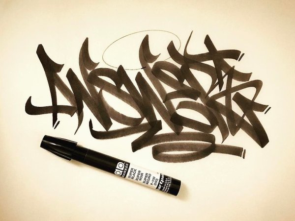 Надписи фломастером