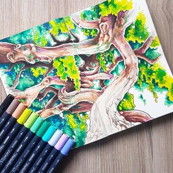 Идеи для рисования маркерами