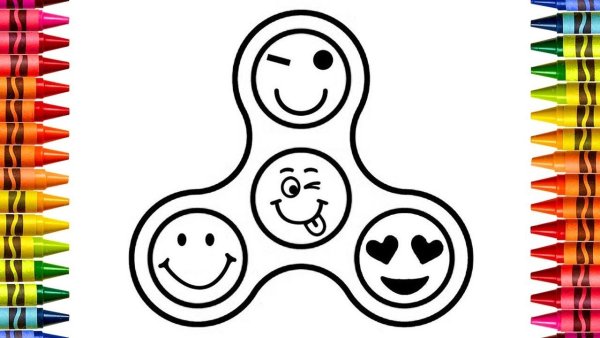 Шаблон СПИННЕРА для 3d ручки