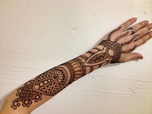 Мехенди на всю руку