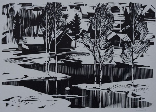 Герштейн линогравюра