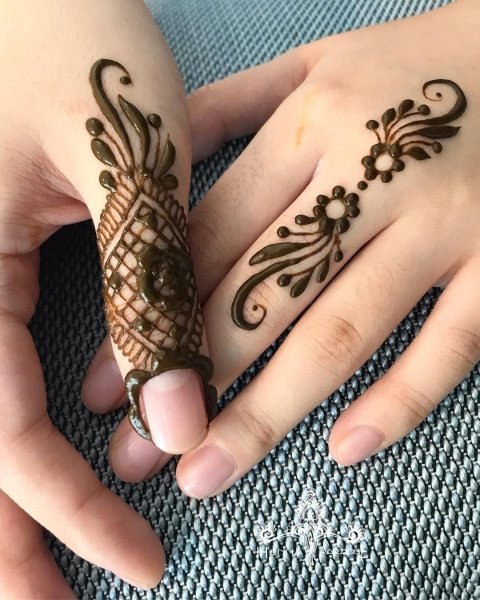 Узоры из хны на руку легкие