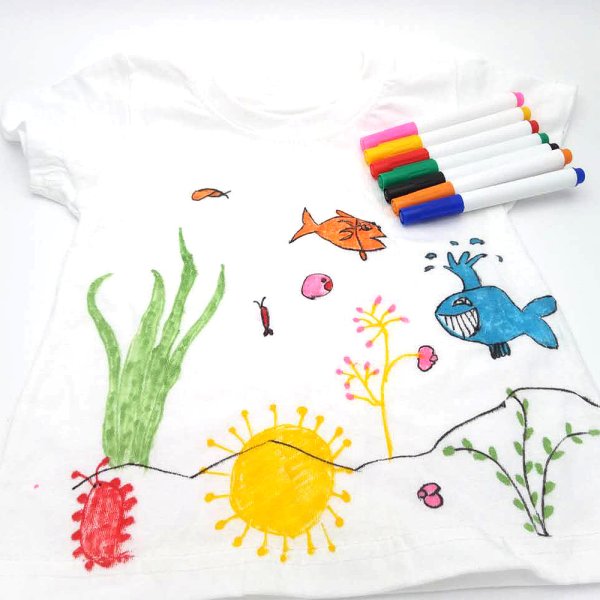 Рисование маркерами на футболках