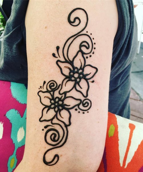 Тату хной растения