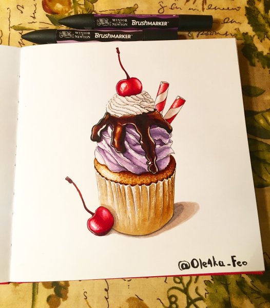 Открытки маркерами