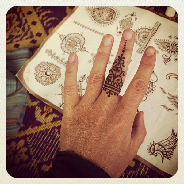 Мехенди на кисти и пальцах