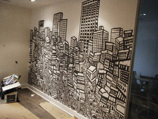 Необычные наклейки на стену