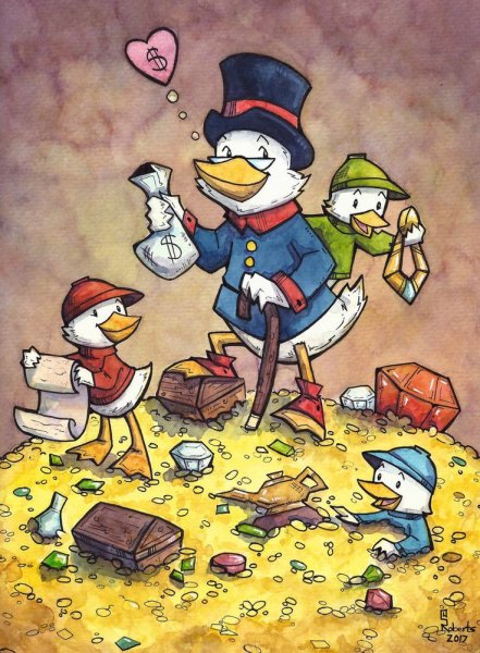 Алек Монополи картины Дональд дак