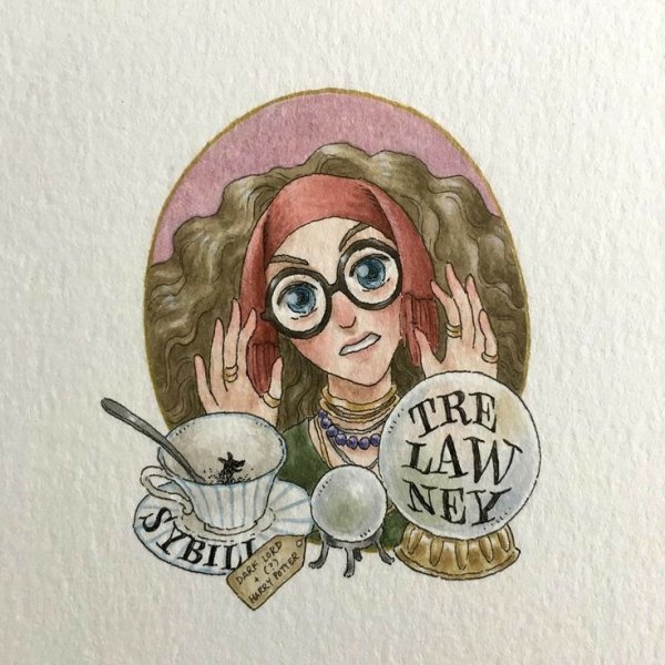 Стикеры Гарри Поттер Трелони