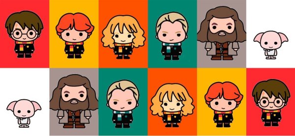 Chibi герои Harry Potter