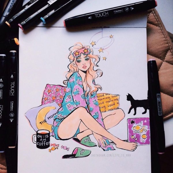 Скетч маркеры тач