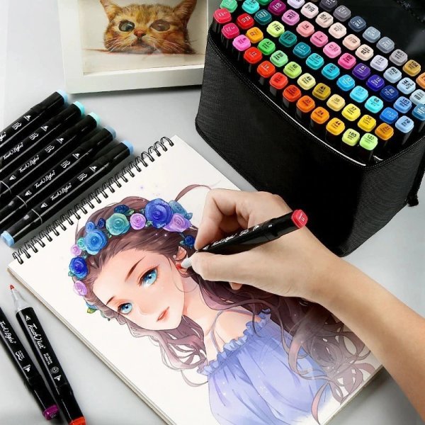 Рисунки фломастерами Touch