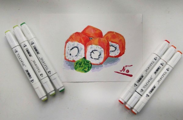 Рисование маркерами для Скет