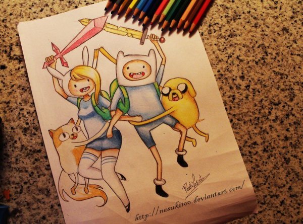 Скетчбук Adventure time