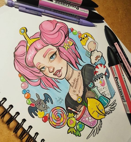 Вдохновляющие рисунки маркерами