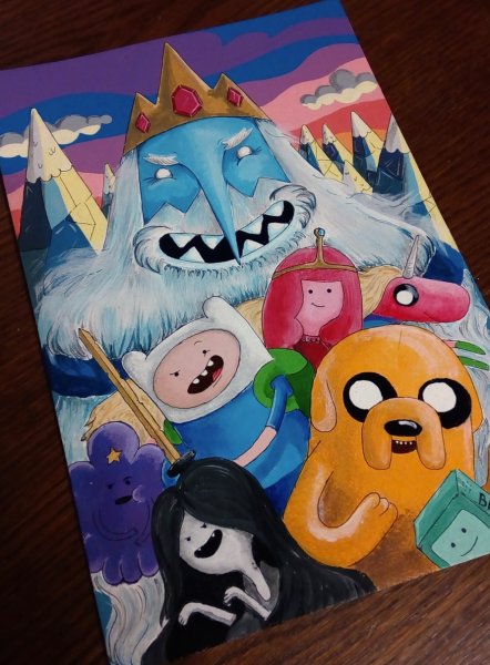 Мультяшные рисунки на холсте