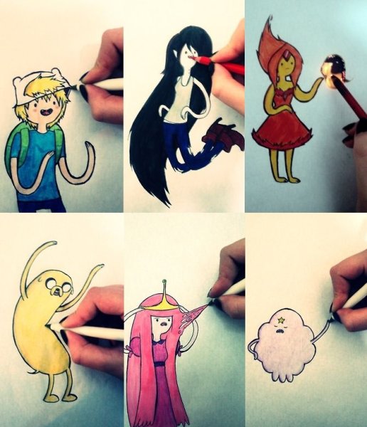 Скетчбук персонажи