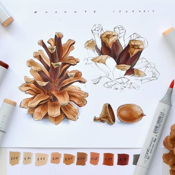 Скетчи Лиза Краснова осень