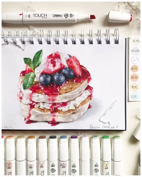 МК скетч маркерами