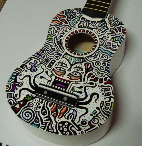 Роспись электрогитары