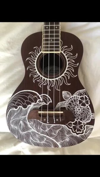 Маркеры на укулеле