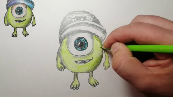 Корпорация монстров карандашом