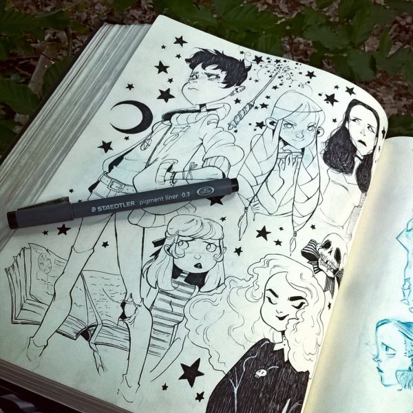 Арт для скетчбука смерти