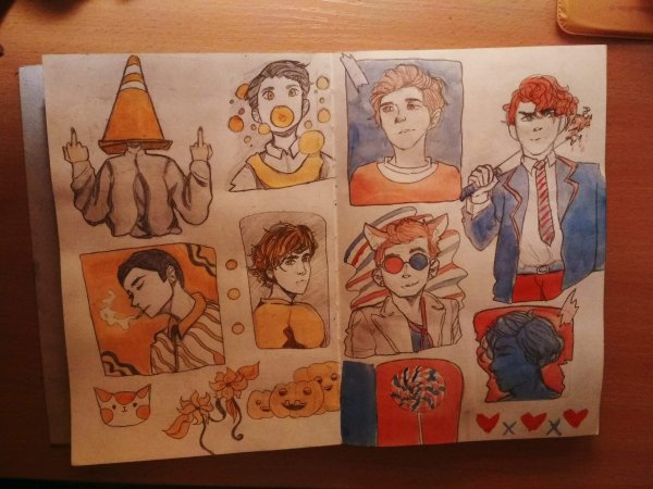 Карточки для скетчбука