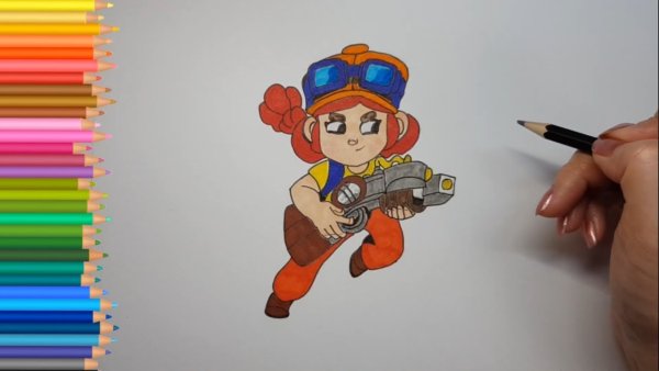 Brawl Stars рисунки Джесси