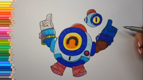 БРАВЛ рисунок фломастерами