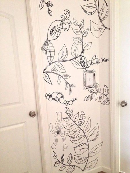 Эскизы рисунков для стен в квартире