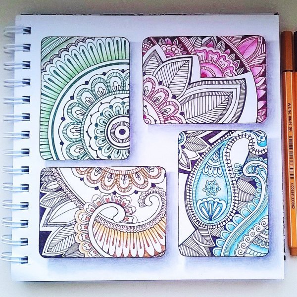 Идеи для рисования дудлинг