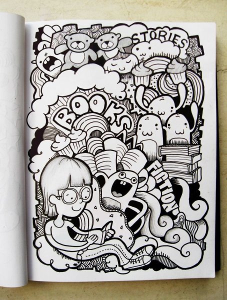 Рисунки в стиле дудл арт